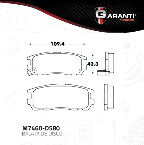 Balata Para Isuzu Vehicross 1999 - 2001 (garanti)