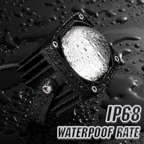 Par Faros Barras Lupas Ultra/brillo Moto/harley/jeep/atv