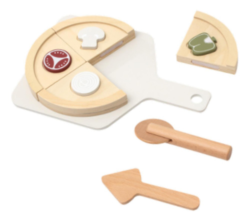 Juego De Pizza De Madera, Juguete De Cocina, Educación,