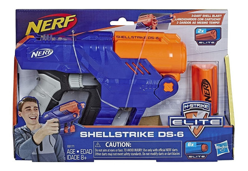 Pistola Nerf Shellstrike Hasbro E6171 Lanza Dardos Educando