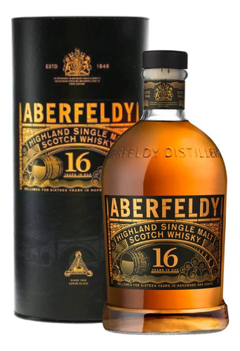 Whisky Aberfeldy 16 Años Con Estuche Premium Escocés 1 Litro