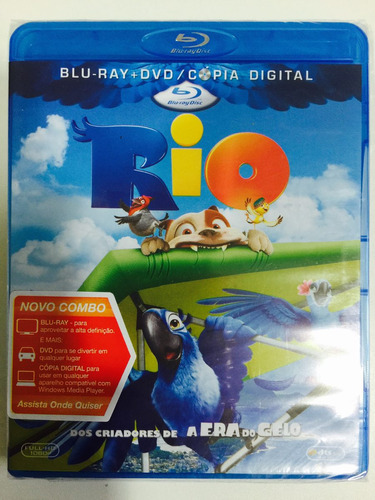 Blu-ray + Dvd - Rio (2011) Carlos Saldanha & Anne Hathaway