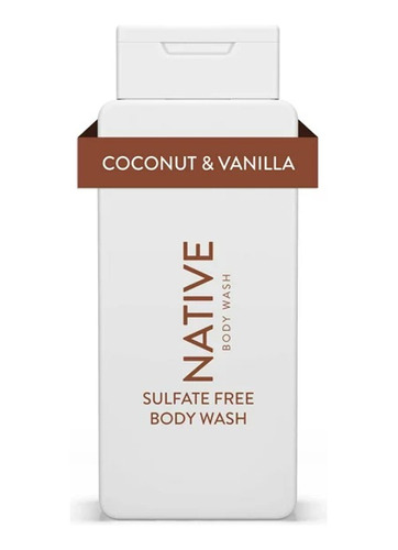 Body Wash Native Coconut & Vanilla 532ml (18 Oz) Usa