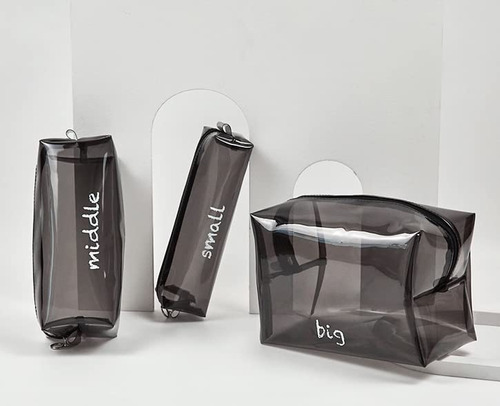 Bolsa De Aseo, Juego De 2 Bolsas De Maquillaje Transparentes