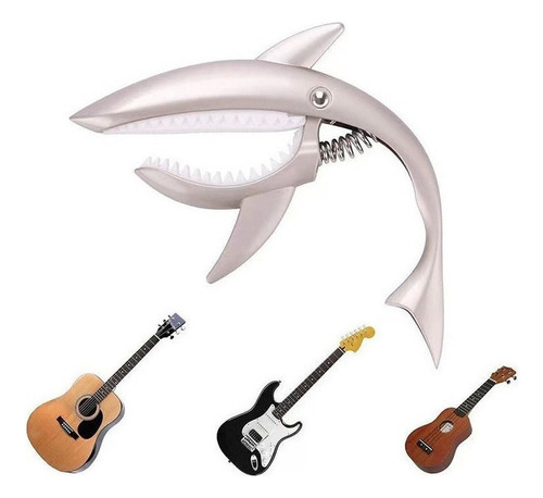 Capo De Guitarra De Tiburón De Metal De Alta Calidad Vistoso