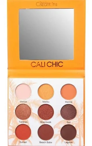 Paleta De Sombras Cali Chic Beauty Creations Color De La Sombra Multicolores