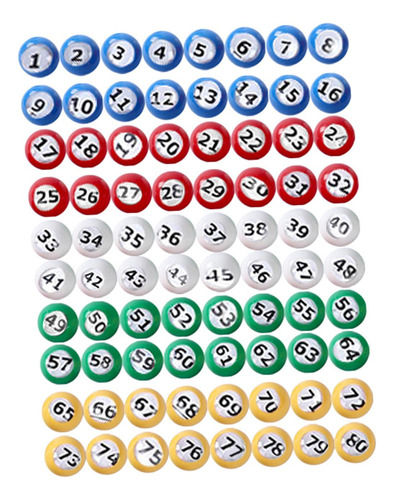 Yn Bolas De Números Para Máquina De Lotería De Juegos 1 A 80