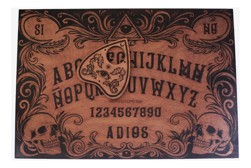 Tabla Ouija Caoba Brujeria Goth Espiritismo Magia Esoterismo