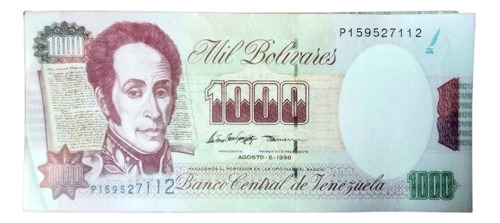 Billetes De 1000 Bolivares Agosto 1998 Varios Seriales