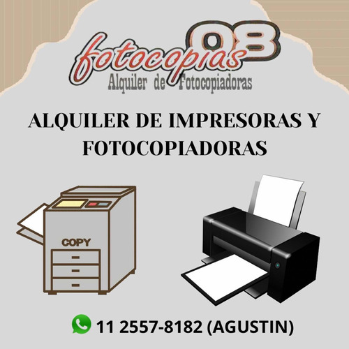 Alquiler Fotocopiadora/impresora