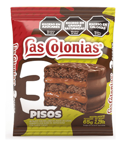 Alfajor Las Colonias 3 Pisos Caja De 24 Unidades