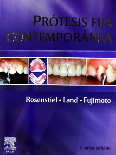 Libro Prótesis Fija Contemporánea De Stephen F Rosenstiel Ed