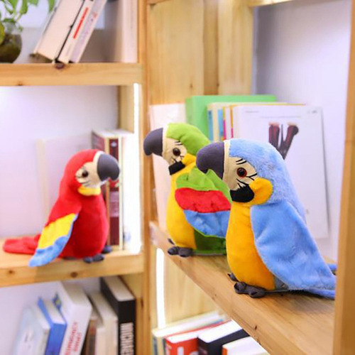 Un Loro Parlante Repite Lo Que Dices, Juguete De Peluche Ele