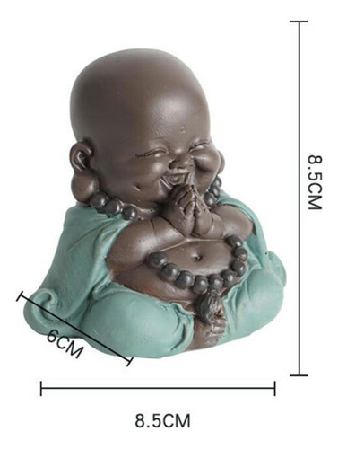 Cr Encantadora Estatua De Buda Sonriente, Adornos,