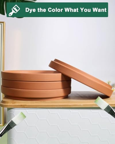 Plato Para Maceta De Terracota De 8 Pulgadas De Vensovo, 4