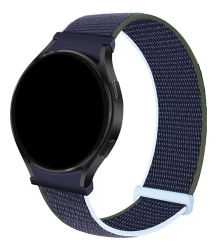 Pulseira Nylon Loop Compatível Com Galaxy Watch 4 40mm Cor Azul Abissal