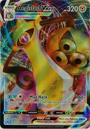 Pokémon Tcg Aegislash Vmax 127/185 Full Art