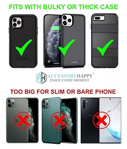 Funda para cinturón de teléfono celular para iPhone 12, 12 Pro, 11 Pro, Xs,  X, 10 verticales, funda de cuero para cinturón con clip para cinturón