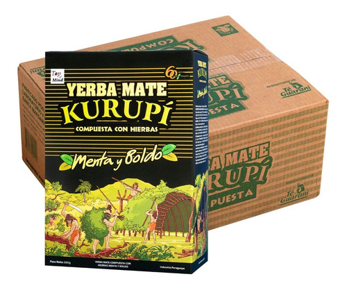 Yerba Mate Kurupí Importador Directo 12 Paq. X 500 Grs.