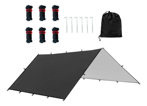 Hammock Camping Engranaje Impermeable Plegable Con Negro L