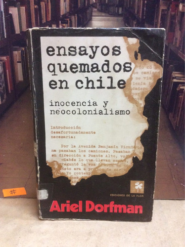 Historia - Ensayos Quemados En Chile - Dictadura - 1974