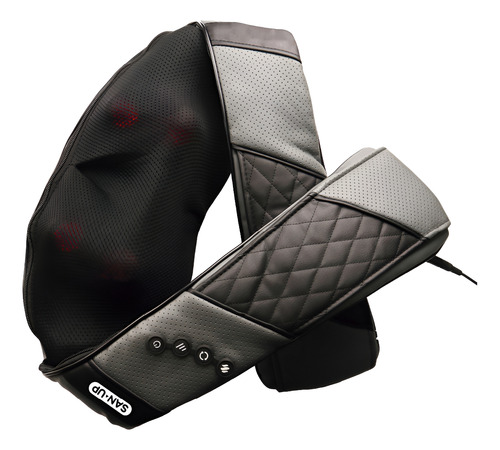 Masajeador Cervical Lumbar Shiatsu 8 Nodos San Up Cervipulse Gris