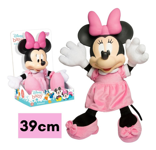 Boneca Minnie Disney Baby Fofinha 39 Cm - Baby Brink