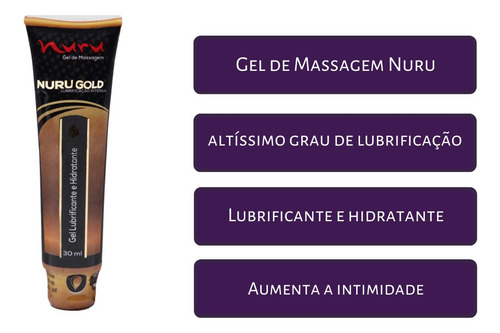 Gel de Masaje Nuru Gold Lubrica Sábana Masajeadora 30ml