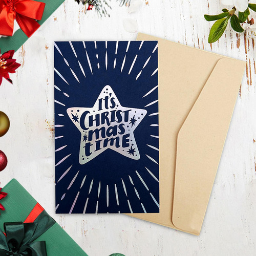 Tarjeta De Navidad, Tarjeta De Felicitación Estilo D