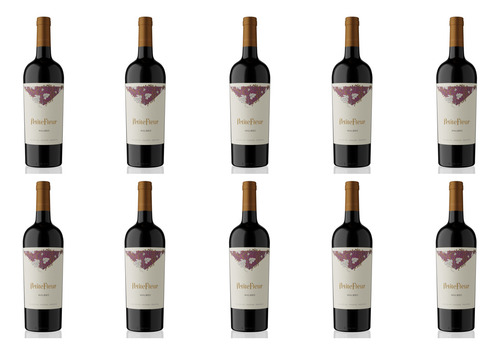 Pack X5 Vino Petit Fleur Monteviejo Malbec X750ml