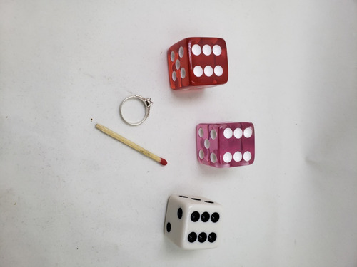 3 Dados 2,6 Cm, Translúcidos, Lindos!