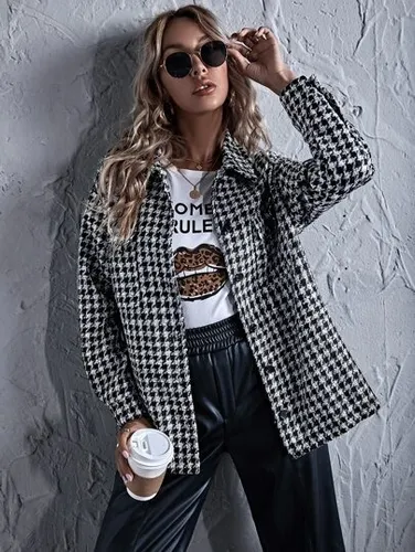 Sobrecamisa pata de gallo hotsell