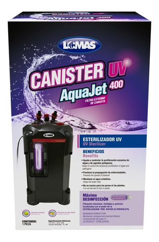 Filtro Externo Canister C/luz Uv Aquajet 400 L Fl8923