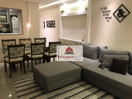 Imagem 2 de 25 de Apartamento Com 3 Dormitórios À Venda, 95 M² Por R$ 770.000,00 - Jardim Aquarius - São José Dos Campos/sp - Ap3319