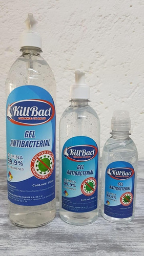 Gel Antibacterial, 1litro, Alcohol En Gel Al 70%,