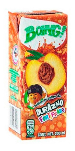 Bebida Boing con Pulpa de Durazno Fortificado 200ml