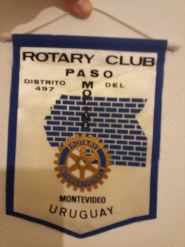 Antiguo Banderin Rotary Club Paso Molino Uruguay