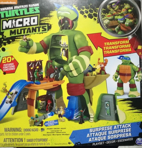 Tortugas Ninja Micro Mutantes Ataque Sorpresa, Spin Master!!