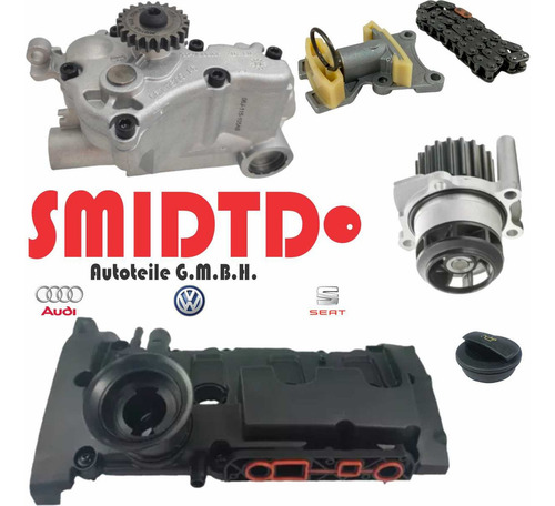 Tapa Punterias Cadena Y Bomba De Agua Audi A3 2.0 06-08 Tfsi