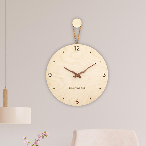 Reloj De Pared De Madera, Reloj Silencioso Moderno Nórdico