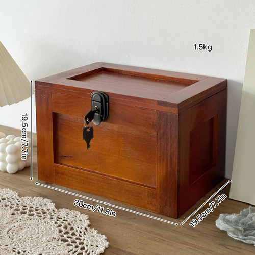 Caja De Madera Para Guardar Joyas, Cosméticos Y Artículos