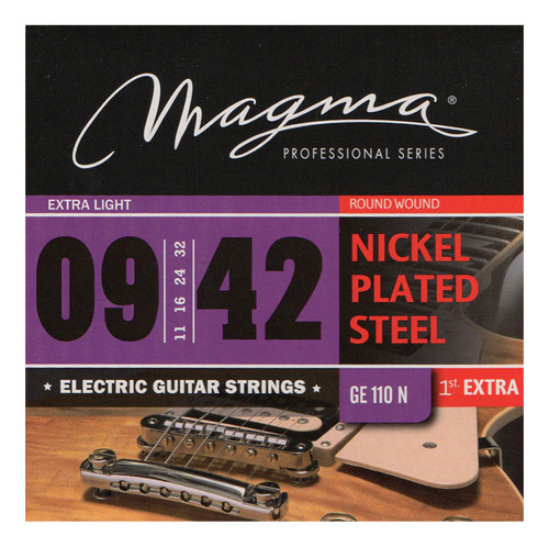 Encordado Magma Ge110n 009 - 042 Para Guitarra Electrica