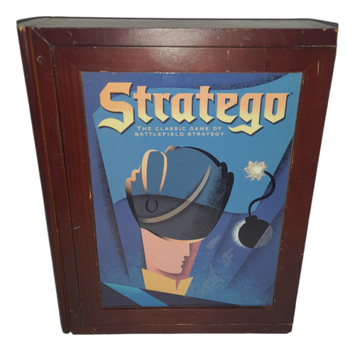 Stratego Edicion Vintage En Caja De Madera Milton Bradley