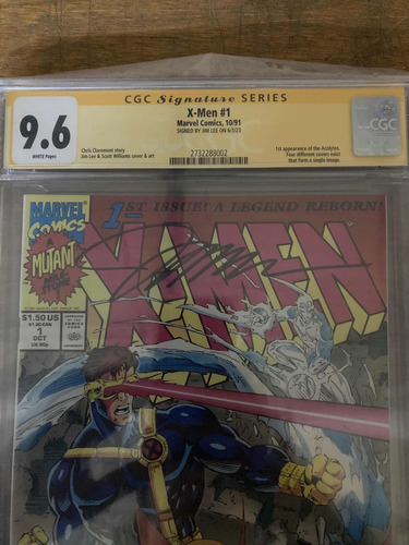 Comic X-men #1 1ra Aparición Colitos Firma Jim Lee Cgc 9.6