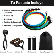 Comprar 5 Ligas De Resistencia Ejercicios Ligas Elásticas Crossfit