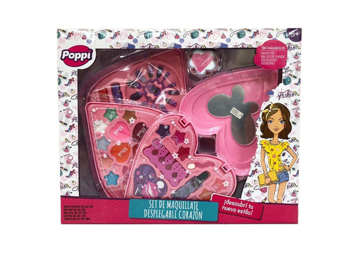 Imagen 1 de 1 de Poppi Set Maquillaje De Belleza Corazon S21651