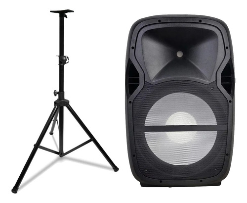 Imagen 3 de 5 de Combo Sonido Caja Activa + Pasiva + Soportes + 2 Microfonos