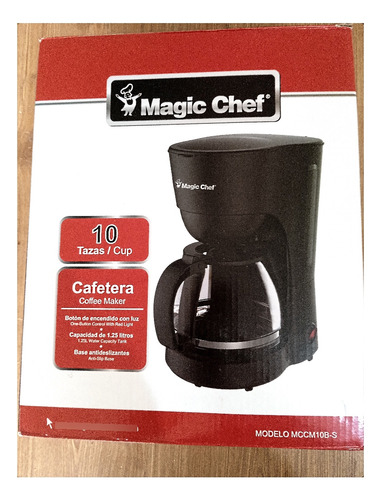 Cafetera Electrica Magic Chef 10 Tazas Jarra De Vidrio