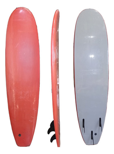 Tabla Surf Bodyboard 7'' Para Playa Mar Colores Aire Libre Color Rojo