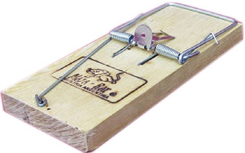 Trampa Trampera De Madera 18.5x8 Cm P/ratas Ratones Roedores